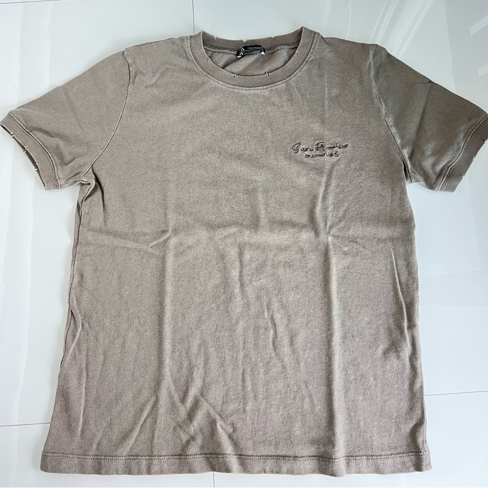 Zara SanFrancisco Memories Cotton Tshirt Brown size S Women NWOT